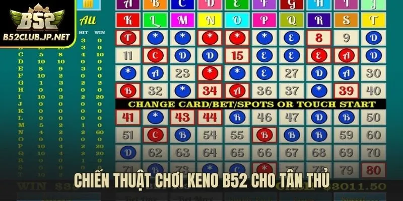 Vận dụng chiến thuật để chinh phục Keno B52